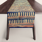 18th Century Indian Tree Textile Digital Art Painting Table Runner