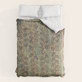 18th Century Indian Tree Textile Digital Art Painting Comforter