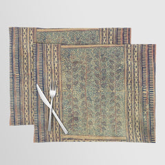 18th Century Indian Tree Textile Digital Art Painting Placemat