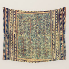18th Century Indian Tree Textile Digital Art Painting Wall Tapestry