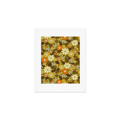 1970s Retro/Vintage Floral Pattern Art Print