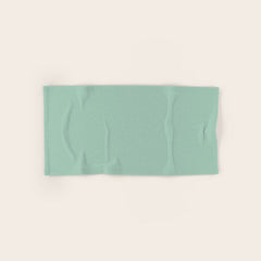 1950s Atomic Age Retro Starbursts in Aqua Mint and Black Bath Towel