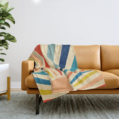60s retro sun Throw Blanket