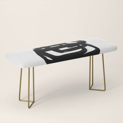 A Heavy Thought White Background Bench