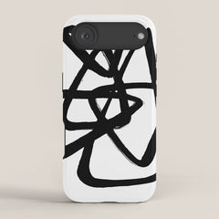 A Family Of Five White Background iPhone Case