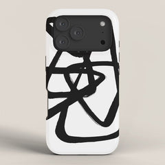 A Family Of Five White Background iPhone Case