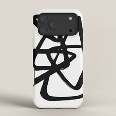 A Family Of Five White Background iPhone Case