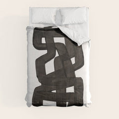 Boulder' Mid Century Modern Fun Abstract Shapes Comforter