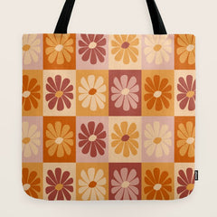 70's Daisy Bloom Tote Bag