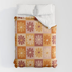 70's Daisy Bloom Duvet Cover