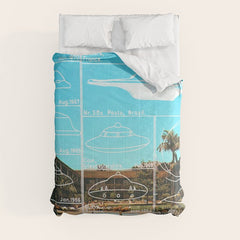 60s UFO sightings Comforter