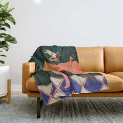 A Lil Birdy Told Me Throw Blanket
