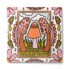 5. The Hierophant Mushroom Metal Print
