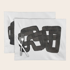 Boulder' Mid Century Modern Fun Abstract Shapes Placemat