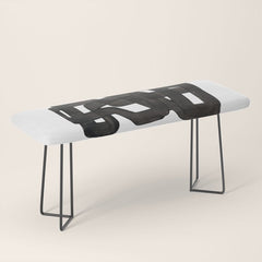 Boulder' Mid Century Modern Fun Abstract Shapes Bench