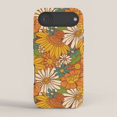 70s Retro Floral iPhone Case