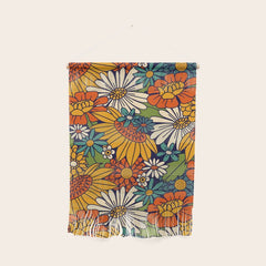 70s Retro Floral - Bold Wall Hanging