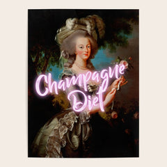 Champagne Diet' Marie Antoinette Poster