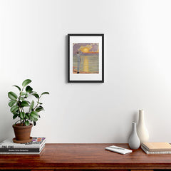 "I will confront these shows of the day and night" (Margaret C. Cook, Leaves of Grass, 1913) Framed Art Print