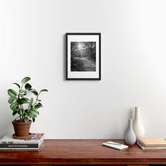 "Sunlit Solitude" by Maria Popova Framed Art Print