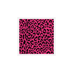 2000s leopard-black on hot pink Art Print