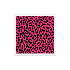 2000s leopard-black on hot pink Art Print