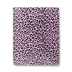 2000s leopard-black on palest pink Metal Print