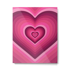 70's Heart Metal Print