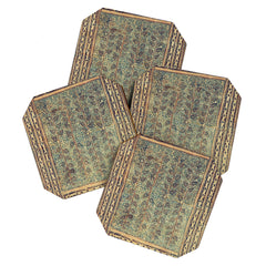 18th Century Indian Tree Textile Digital Art Painting Coaster