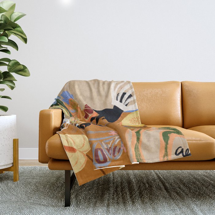A Handful of Love Throw Blanket