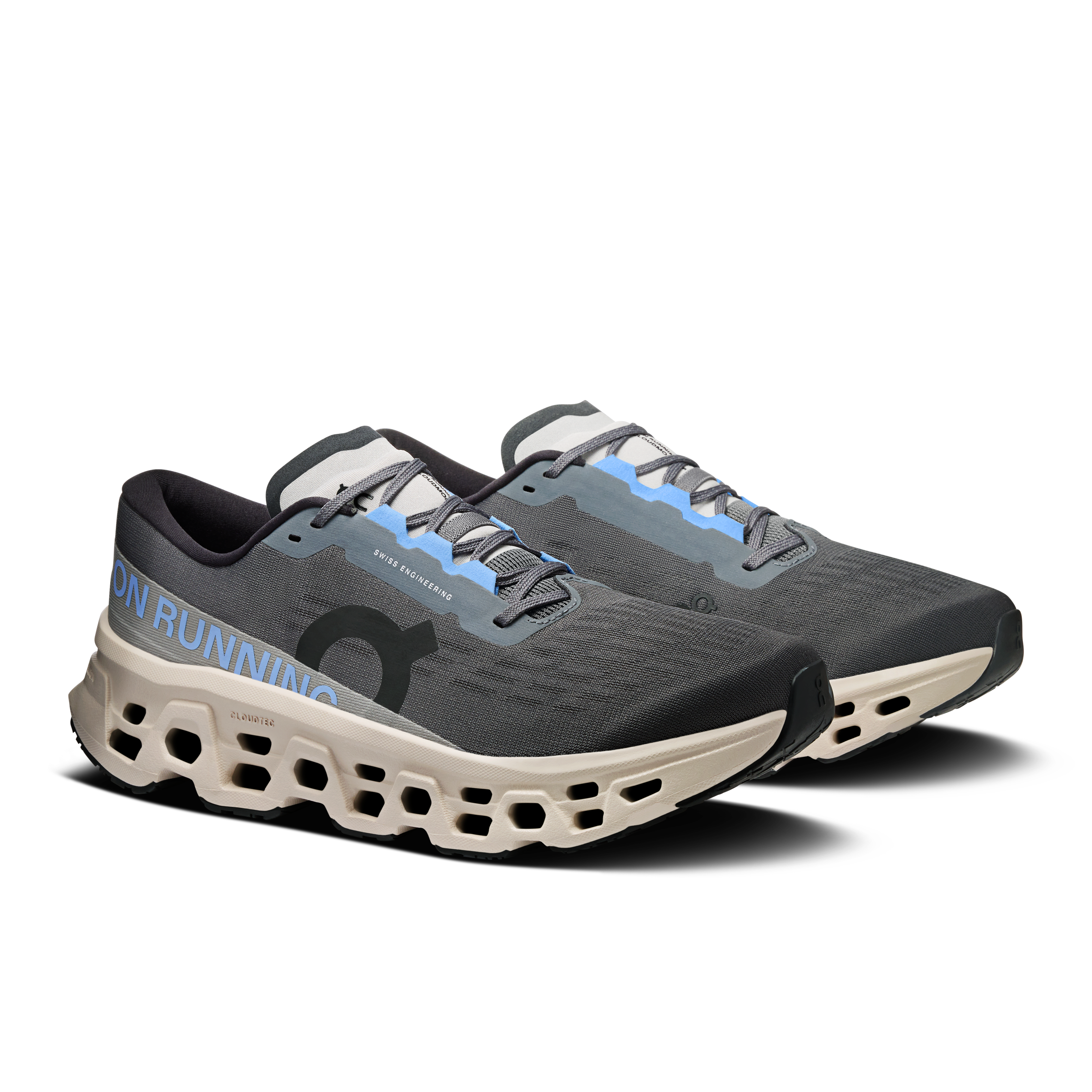 On Running Men's Cloudmonster 3 Shoes - Rock / Silver