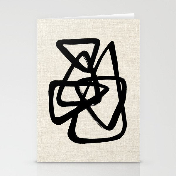 A Family Of Five Stationery Card