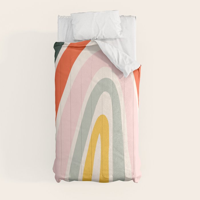 70s Vintage Rainbow Comforter