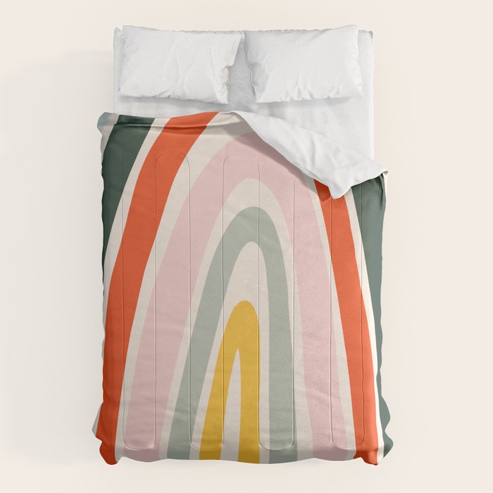 70s Vintage Rainbow Comforter