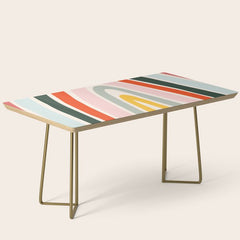 70s Vintage Rainbow Coffee Table
