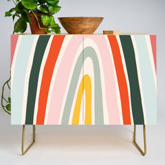 70s Vintage Rainbow Credenza