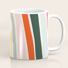 70s Vintage Rainbow Coffee Mug