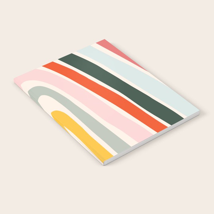 70s Vintage Rainbow Notebook