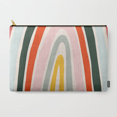 70s Vintage Rainbow Carry All Pouch