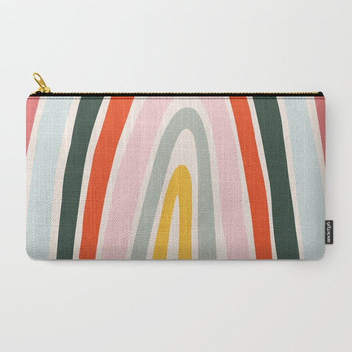 70s Vintage Rainbow Carry All Pouch