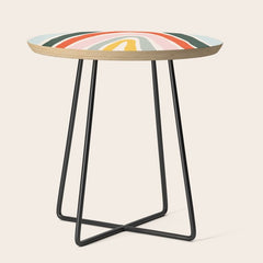 70s Vintage Rainbow Side Table