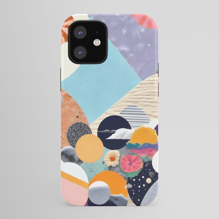 A Fantastic Journey, Graphic Collage Eclectic, Cutout Pop Art Contemporary, Snow Mountain Winter Textures Patterns, Geometric Digital iPhone Case