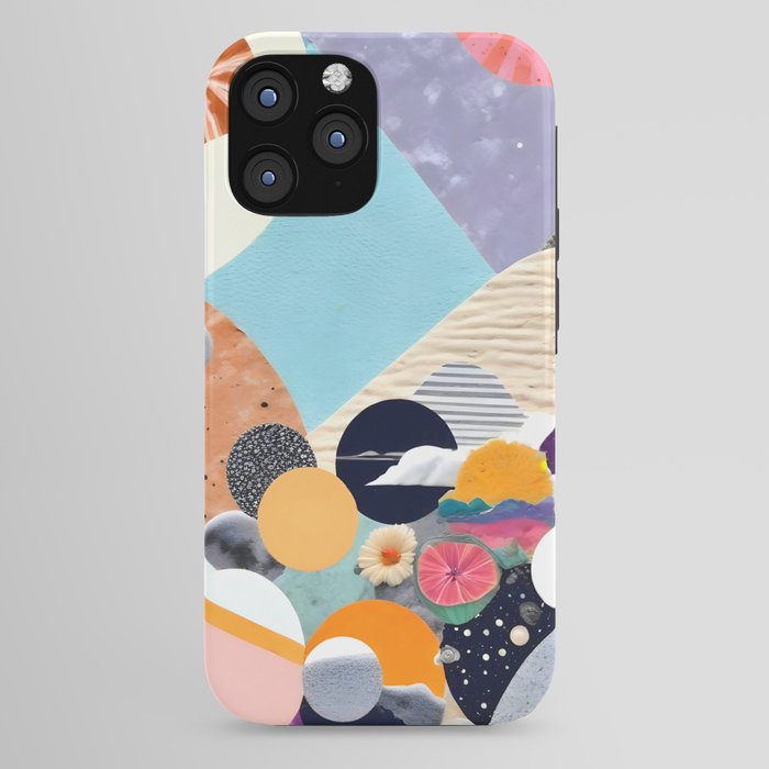A Fantastic Journey, Graphic Collage Eclectic, Cutout Pop Art Contemporary, Snow Mountain Winter Textures Patterns, Geometric Digital iPhone Case
