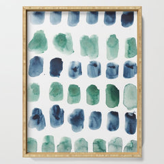 17  Minimalist Art 220419 Abstract Expressionism Watercolor Painting Valourine Design  Serving Tray