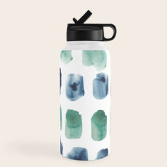 17  Minimalist Art 220419 Abstract Expressionism Watercolor Painting Valourine Design  Water Bottle