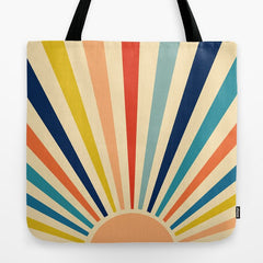 60s retro sun  Tote Bag