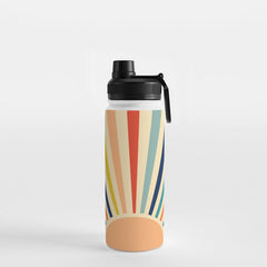 60s retro sun  Water Bottle