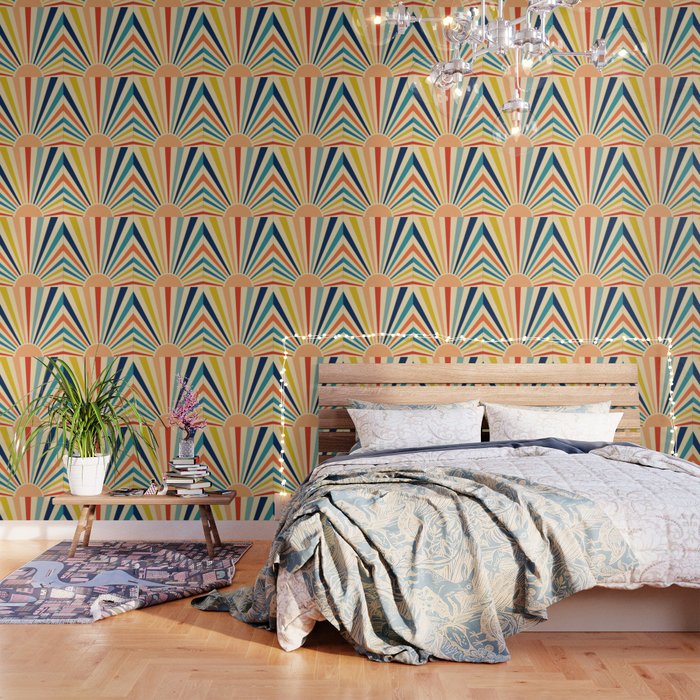 60s retro sun  Wallpaper