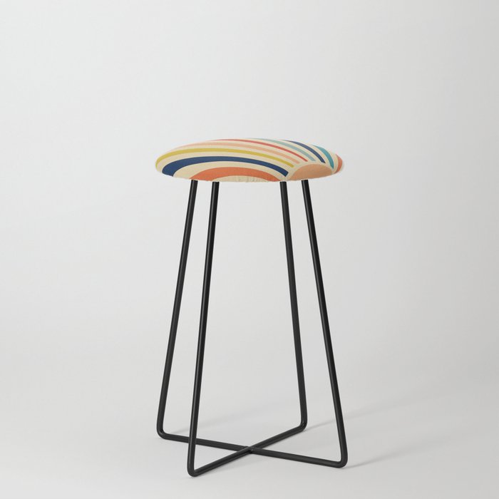 60s retro sun  Stool