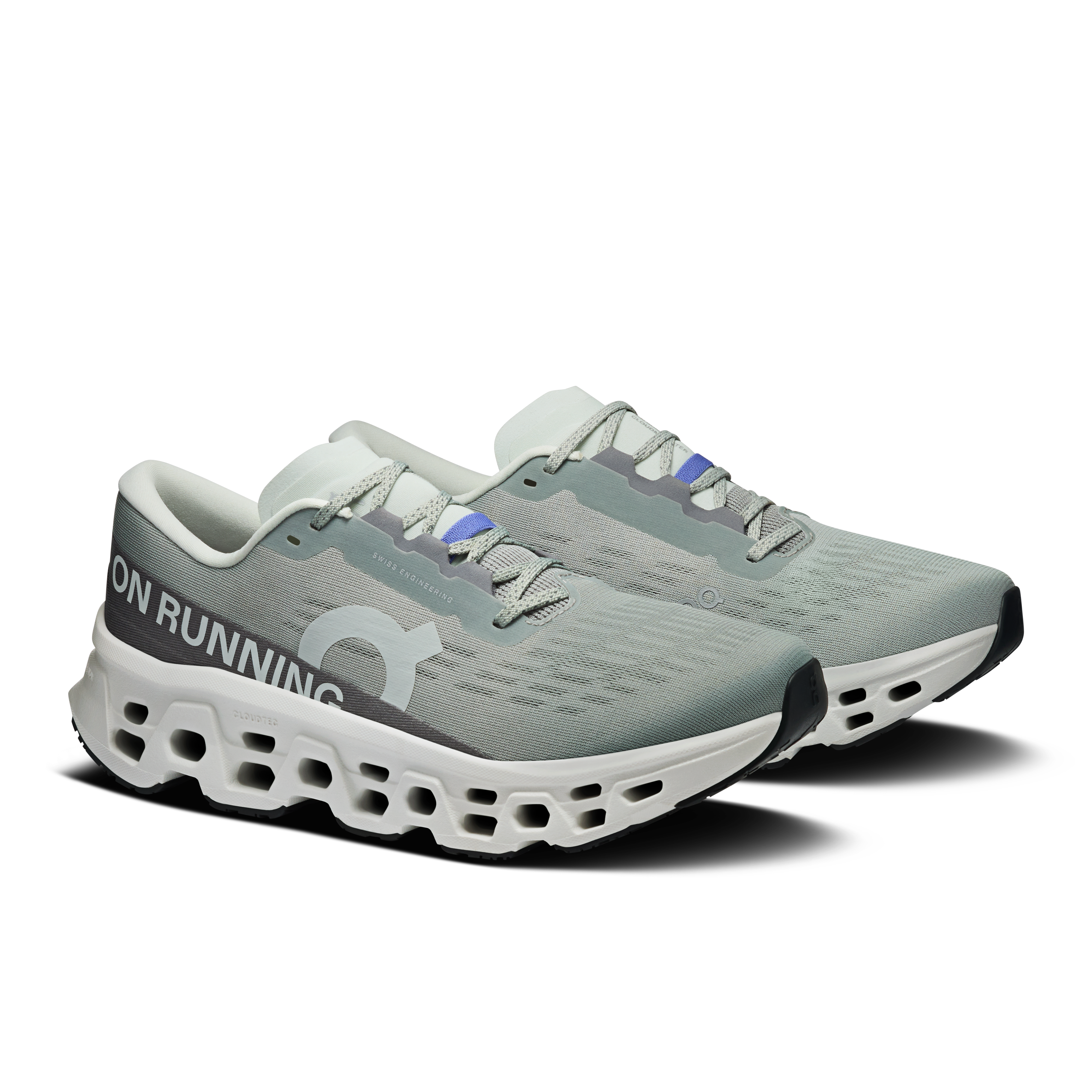 On Running Men's Cloudmonster 3 Shoes - Tin / Ivory